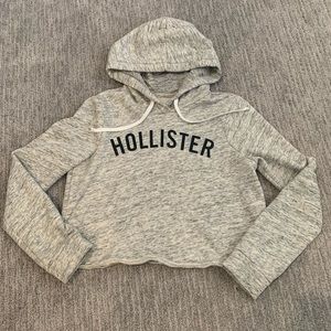 Hollister crop hooded sweatshirt